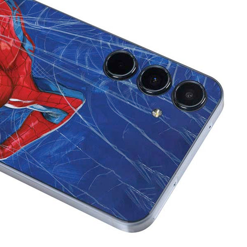 Marvel Spiderman World of Webs Galaxy A55 5G Skin
